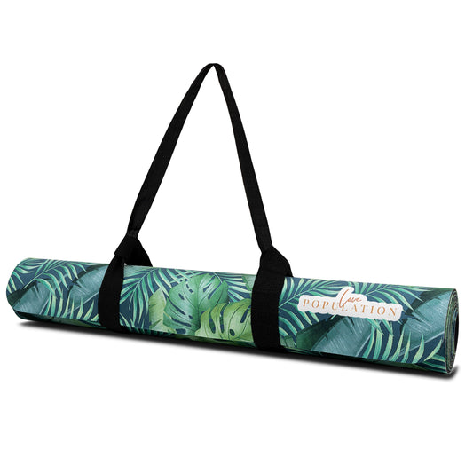 Stylish Yoga Mat With Exotic Print Tropical